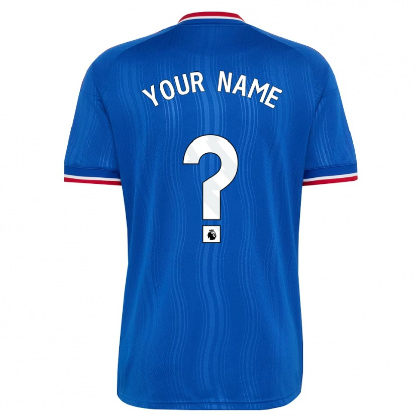 Danxen Enfant Maillot Votre Nom #0 Bleu Blanc Rouge Tenues Extérieur 2026/27 T-Shirt