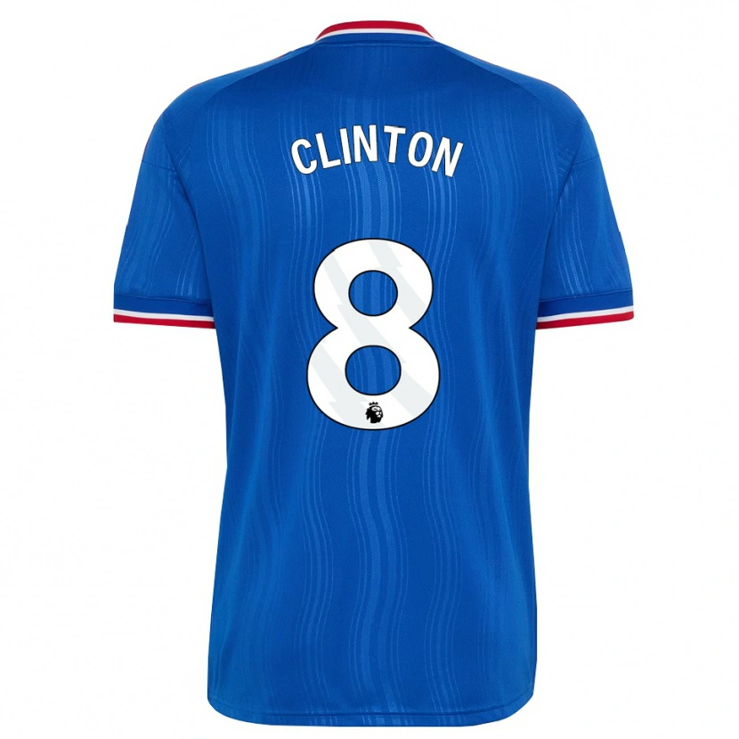 Danxen Enfant Maillot Grace Clinton #8 Bleu Blanc Rouge Tenues Extérieur 2026/27 T-Shirt