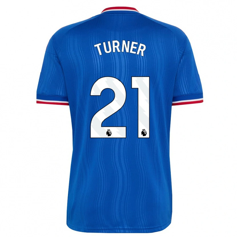 Danxen Enfant Maillot Millie Turner #21 Bleu Blanc Rouge Tenues Extérieur 2026/27 T-Shirt