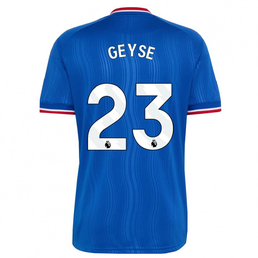 Danxen Enfant Maillot Geyse #23 Bleu Blanc Rouge Tenues Extérieur 2026/27 T-Shirt
