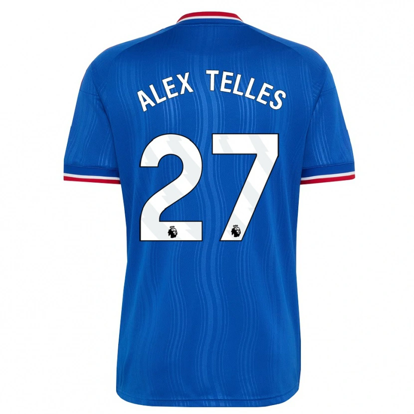 Danxen Enfant Maillot Alex Nicolao Telles #27 Bleu Blanc Rouge Tenues Extérieur 2026/27 T-Shirt