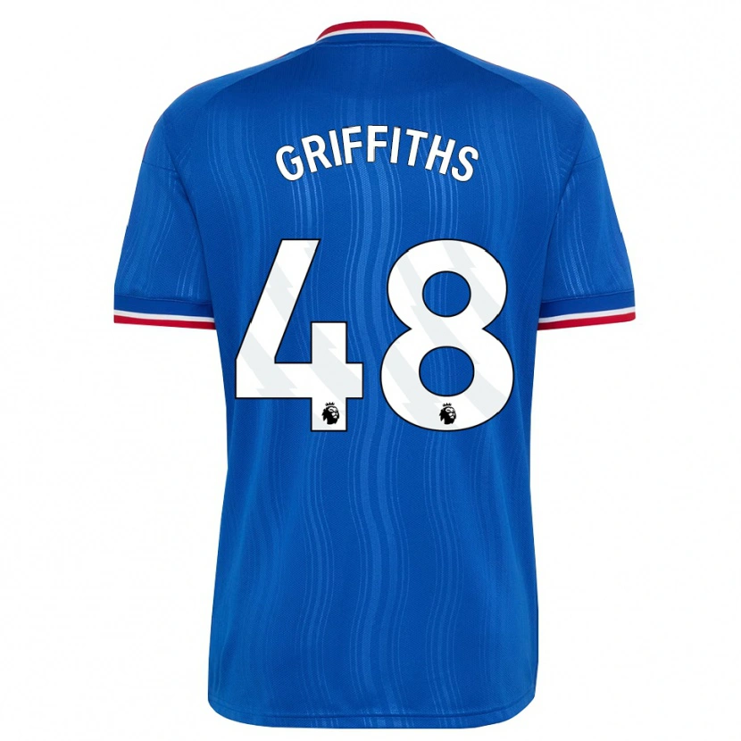Danxen Enfant Maillot Mared Griffiths #48 Bleu Blanc Rouge Tenues Extérieur 2026/27 T-Shirt