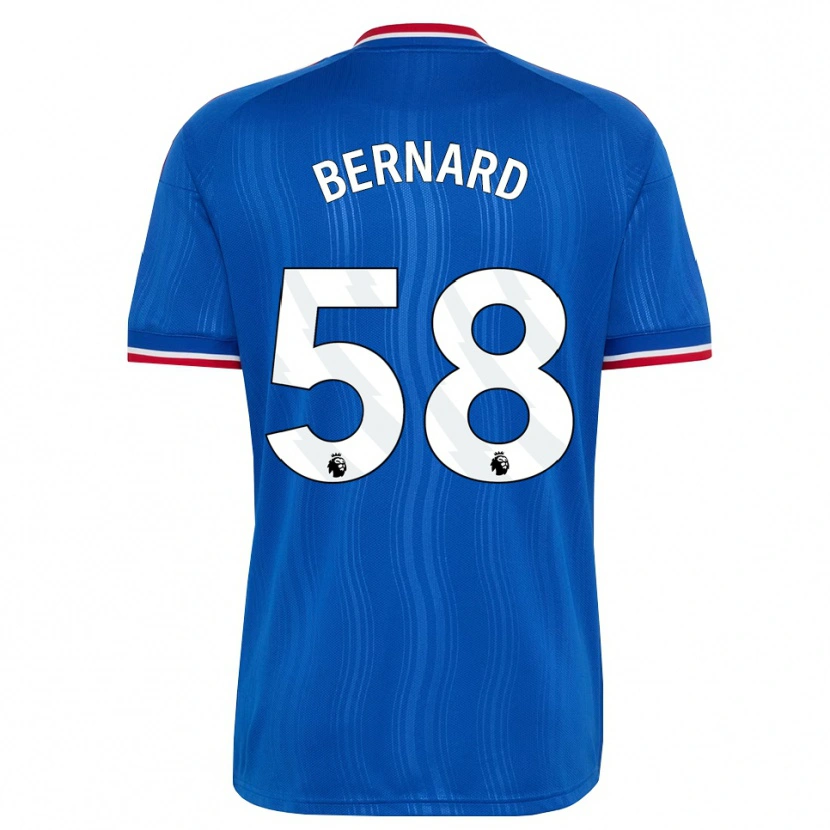 Danxen Enfant Maillot Bernard #58 Bleu Blanc Rouge Tenues Extérieur 2026/27 T-Shirt