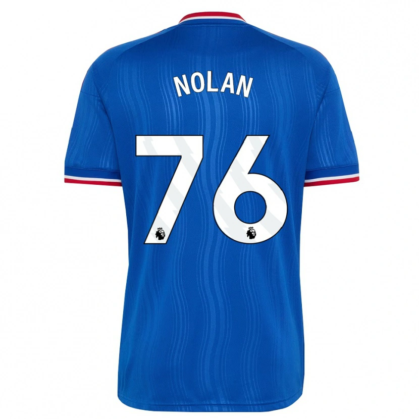 Danxen Enfant Maillot James Nolan #76 Bleu Blanc Rouge Tenues Extérieur 2026/27 T-Shirt