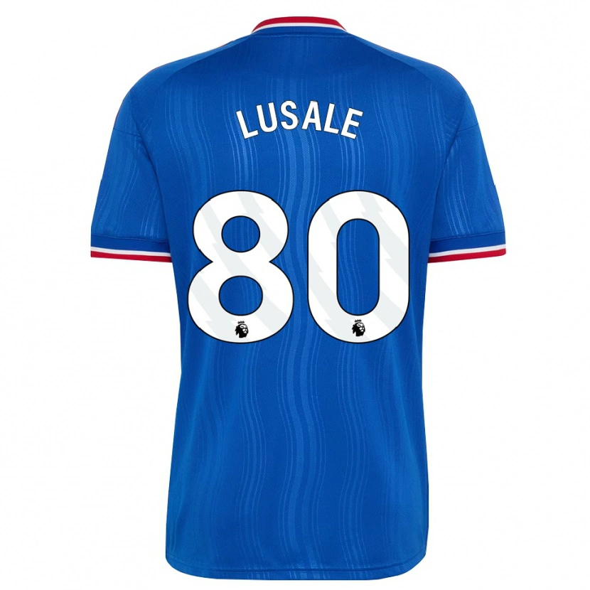 Danxen Enfant Maillot Samuel Lusale #80 Bleu Blanc Rouge Tenues Extérieur 2026/27 T-Shirt
