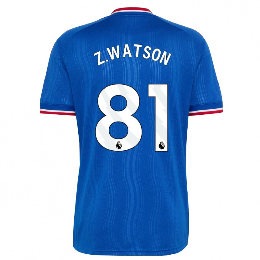Danxen Enfant Maillot Zac Watson #81 Bleu Blanc Rouge Tenues Extérieur 2026/27 T-Shirt