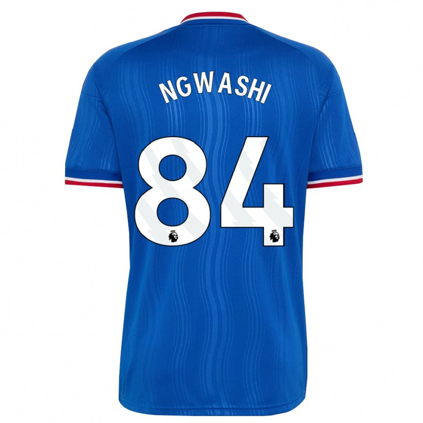 Danxen Enfant Maillot Jayden Ngwashi #84 Bleu Blanc Rouge Tenues Extérieur 2026/27 T-Shirt