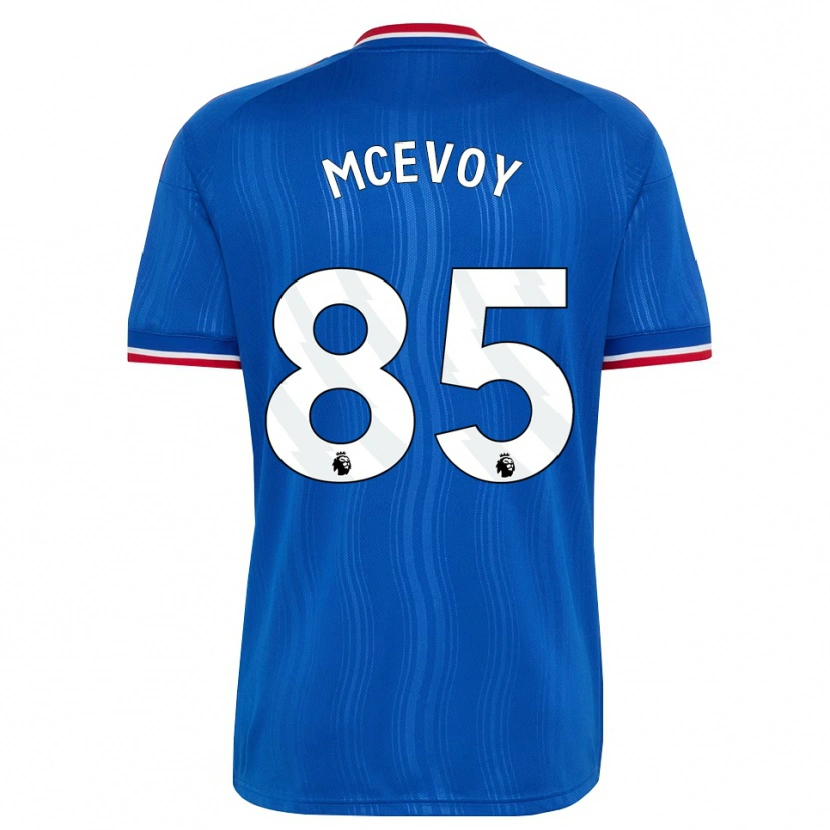 Danxen Enfant Maillot Jay Mcevoy #85 Bleu Blanc Rouge Tenues Extérieur 2026/27 T-Shirt