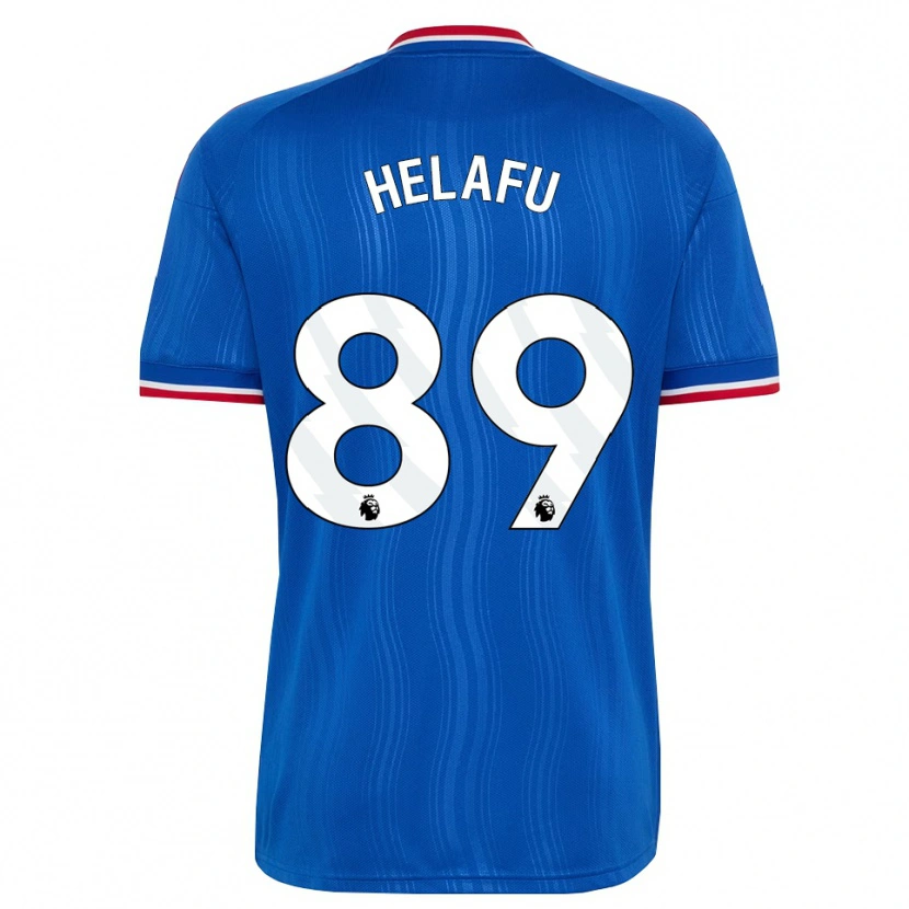 Danxen Enfant Maillot Yuel Helafu #89 Bleu Blanc Rouge Tenues Extérieur 2026/27 T-Shirt