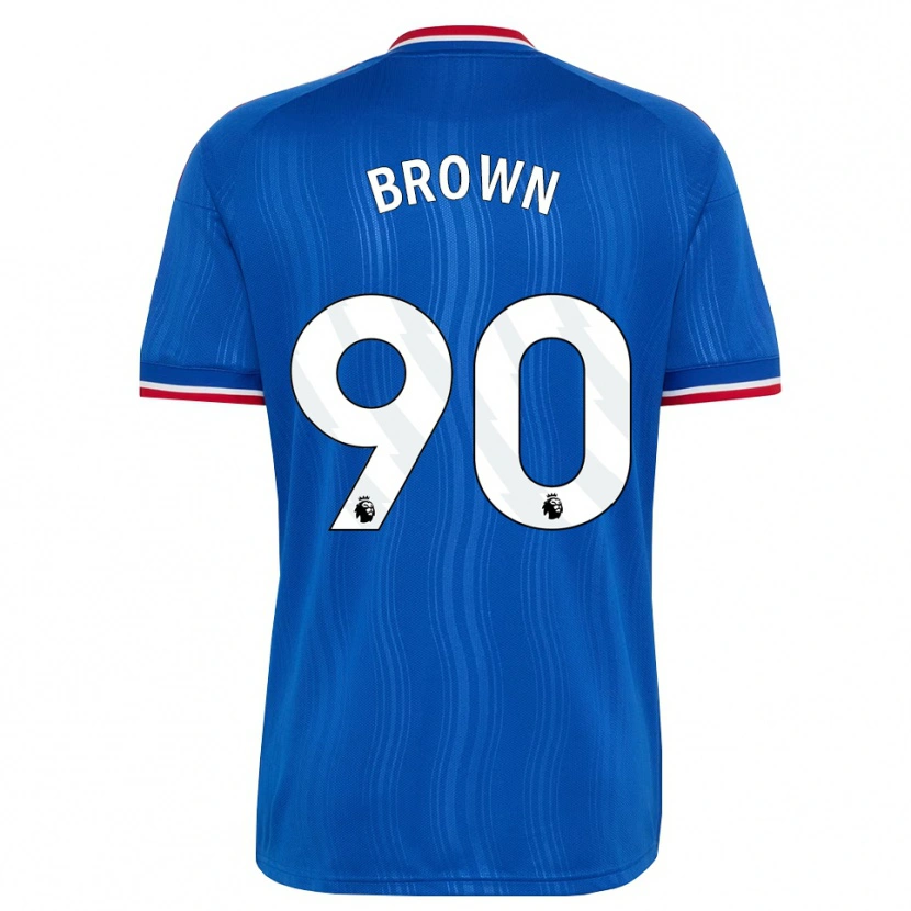 Danxen Enfant Maillot Nathaniel-Junior Brown #90 Bleu Blanc Rouge Tenues Extérieur 2026/27 T-Shirt