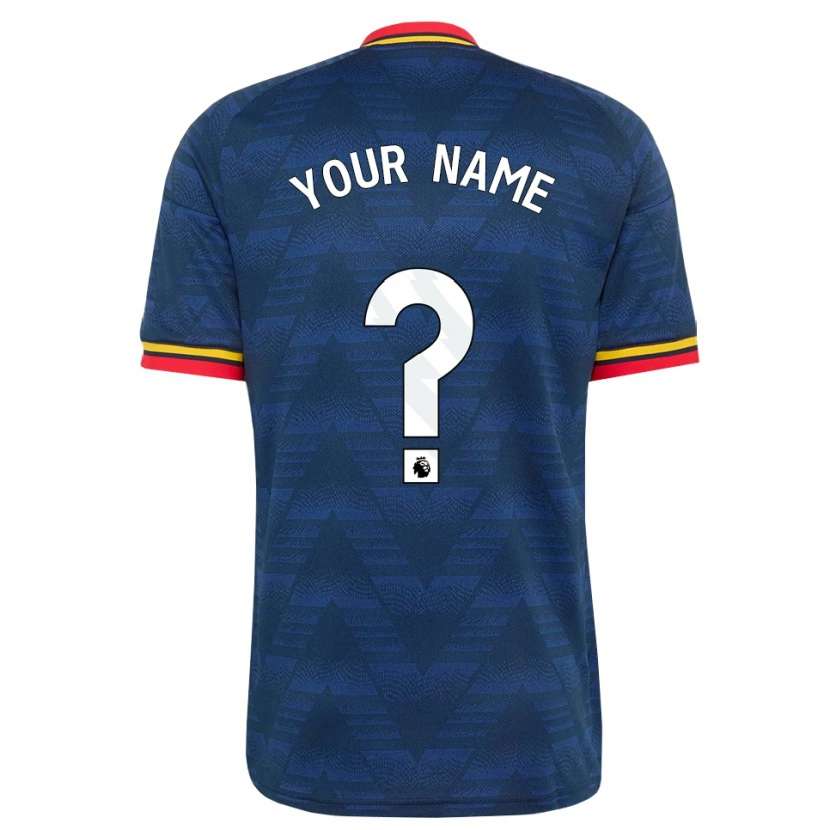 Danxen Enfant Maillot Votre Nom #0 Midnightblue Jaune Rouge Tenues Extérieur 2026/27 T-Shirt