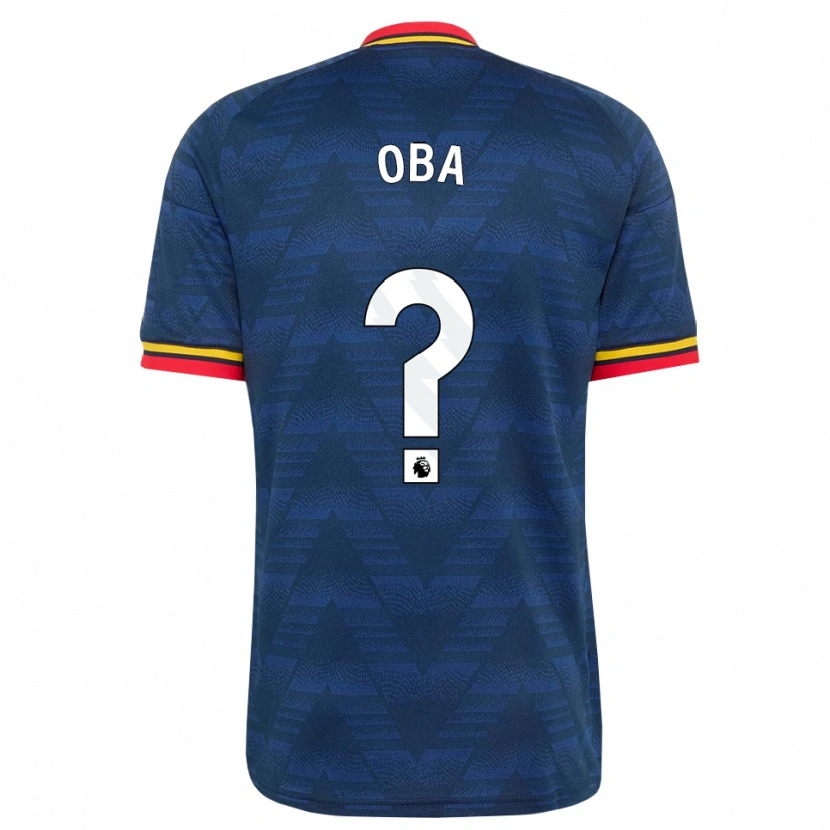 Danxen Enfant Maillot Jayden Oba #0 Midnightblue Jaune Rouge Tenues Extérieur 2026/27 T-Shirt