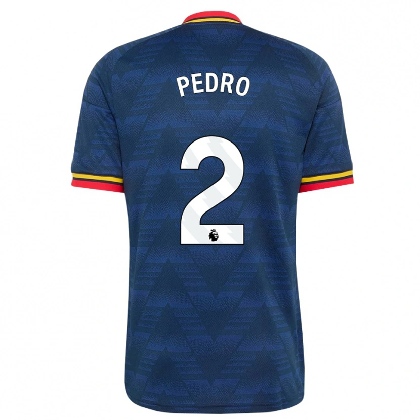 Danxen Enfant Maillot Angelinou Pedro #2 Midnightblue Jaune Rouge Tenues Extérieur 2026/27 T-Shirt
