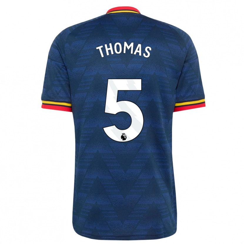 Danxen Enfant Maillot Thomas Partey #5 Midnightblue Jaune Rouge Tenues Extérieur 2026/27 T-Shirt