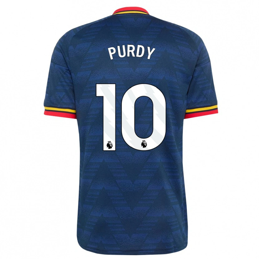 Danxen Enfant Maillot Charlie Purdy #10 Midnightblue Jaune Rouge Tenues Extérieur 2026/27 T-Shirt