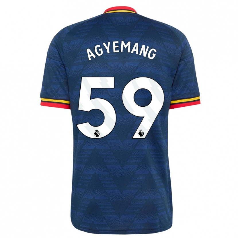 Danxen Enfant Maillot Michelle Agyemang #59 Midnightblue Jaune Rouge Tenues Extérieur 2026/27 T-Shirt