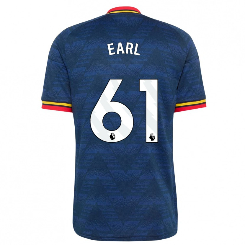 Danxen Enfant Maillot Madison Earl #61 Midnightblue Jaune Rouge Tenues Extérieur 2026/27 T-Shirt
