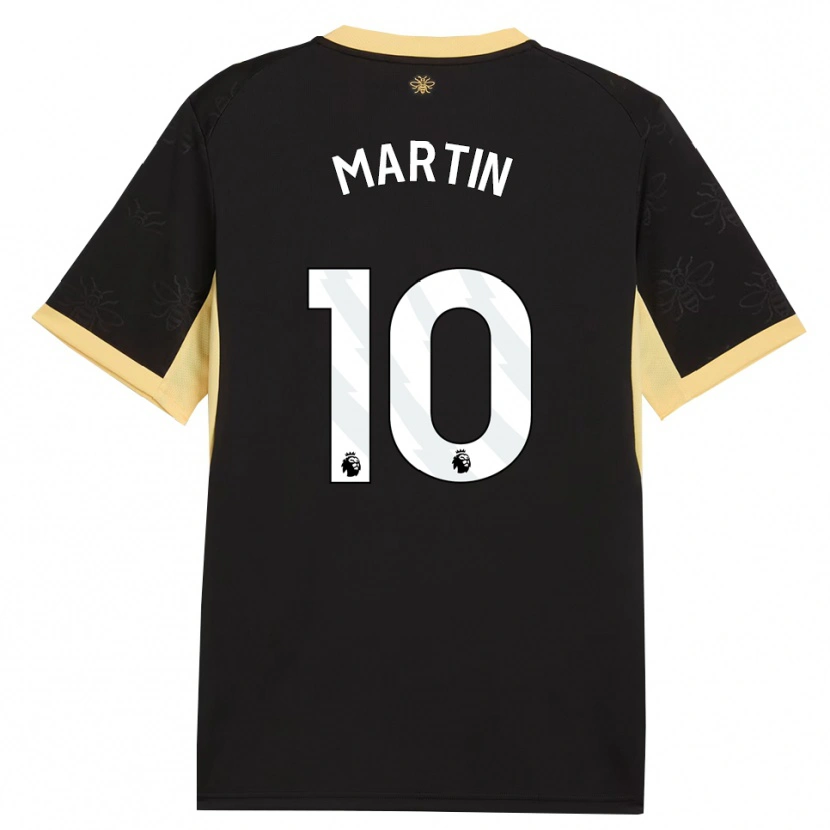 Danxen Enfant Maillot Milo Martin #10 Noir Jaune Tenues Extérieur 2026/27 T-Shirt