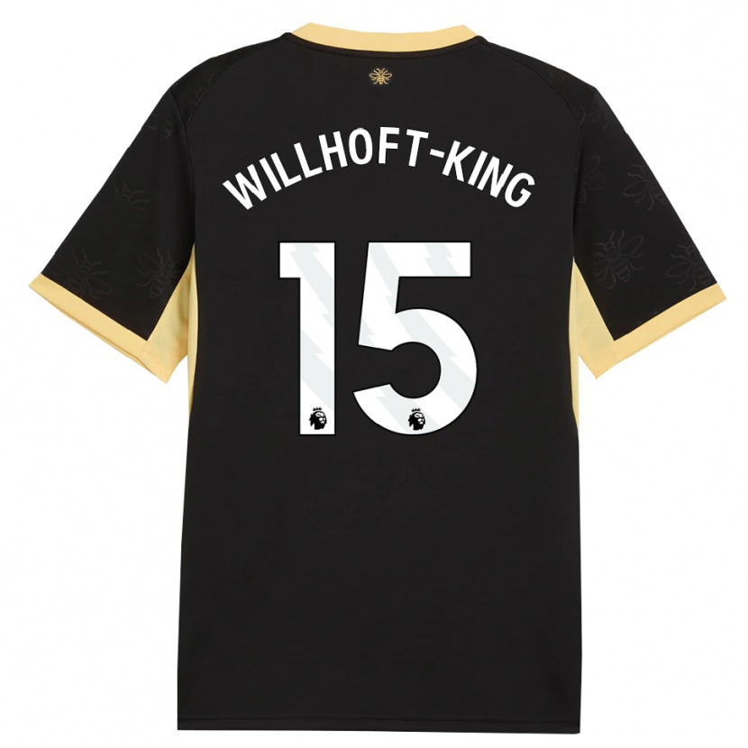 Danxen Enfant Maillot Han Willhoft-King #15 Noir Jaune Tenues Extérieur 2026/27 T-Shirt
