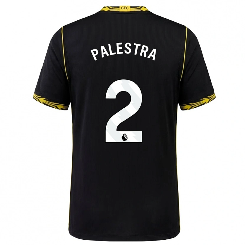 Danxen Enfant Maillot Marco Palestra #2 Noir Jaune Tenues Extérieur 2026/27 T-Shirt
