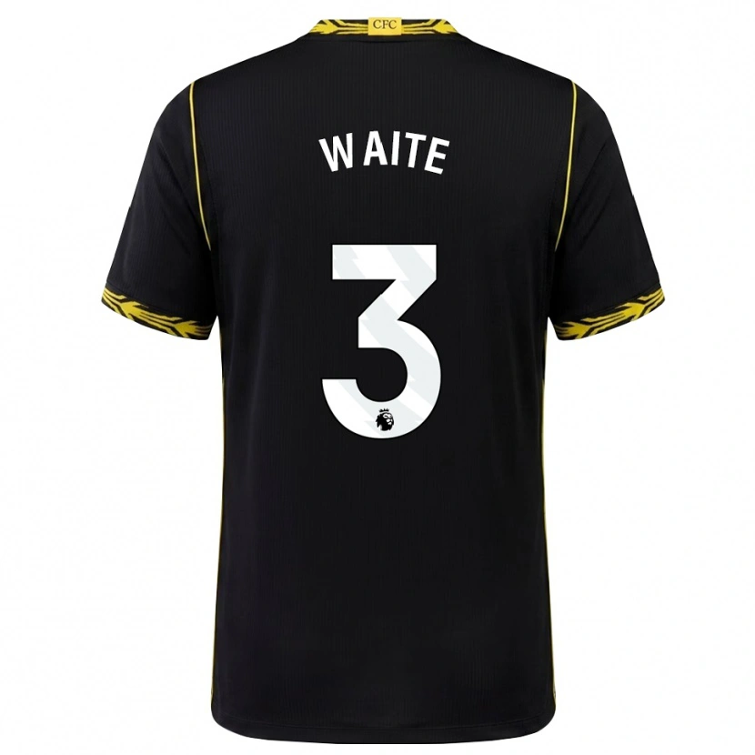 Danxen Enfant Maillot Dante Waite #3 Noir Jaune Tenues Extérieur 2026/27 T-Shirt