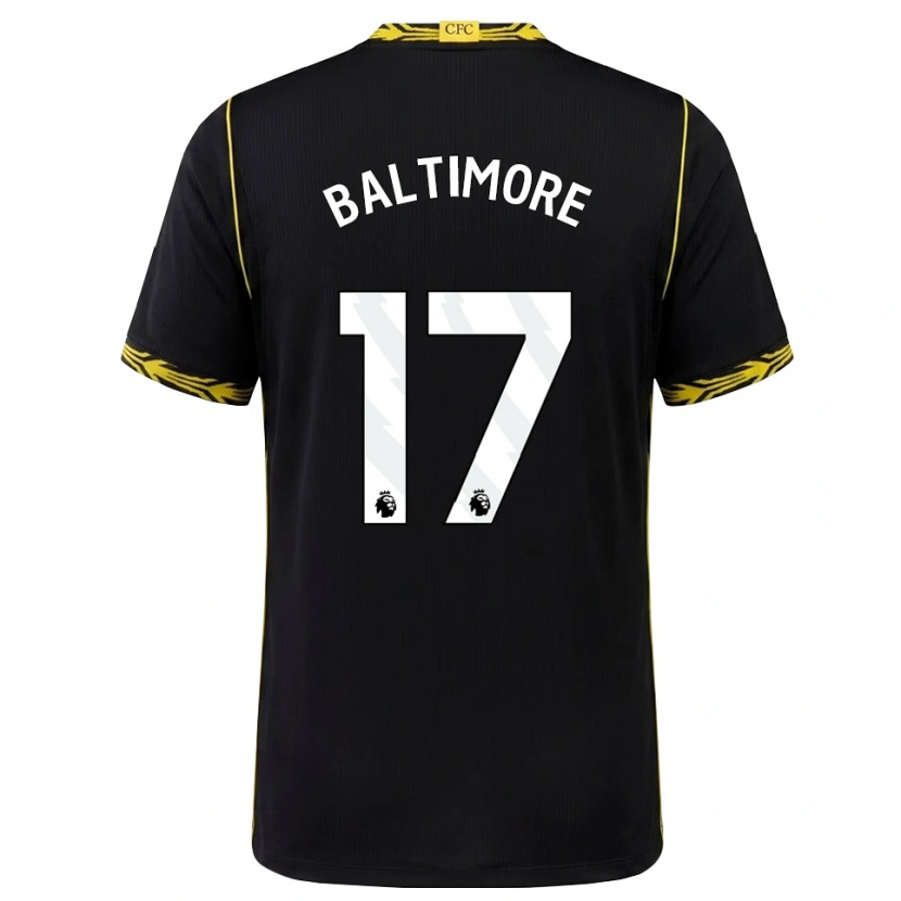 Danxen Enfant Maillot Sandy Baltimore #17 Noir Jaune Tenues Extérieur 2026/27 T-Shirt