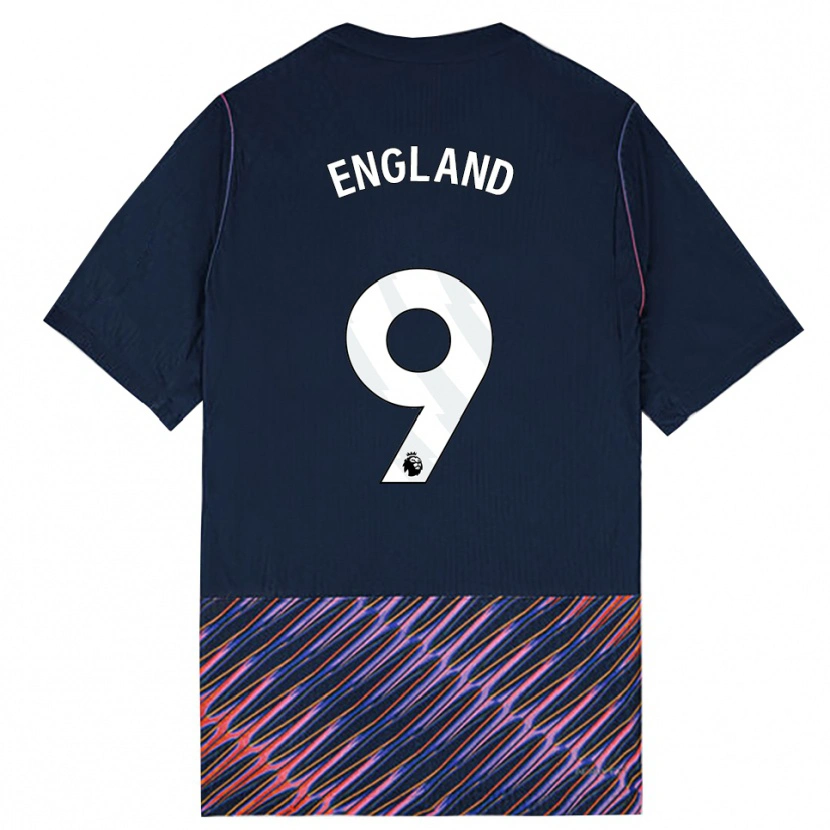 Danxen Enfant Maillot Bethany England #9 Bleu Royal Blanc Tenues Extérieur 2026/27 T-Shirt