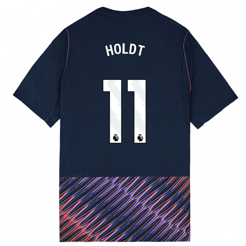 Danxen Enfant Maillot Olivia Holdt #11 Bleu Royal Blanc Tenues Extérieur 2026/27 T-Shirt