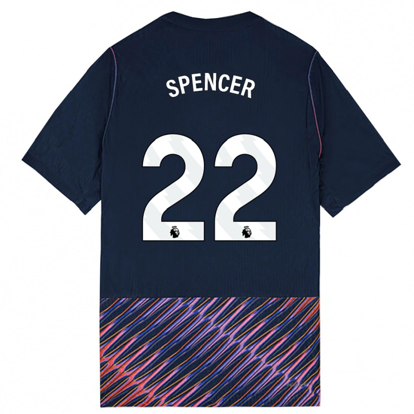 Danxen Enfant Maillot Rebecca Spencer #22 Bleu Royal Blanc Tenues Extérieur 2026/27 T-Shirt