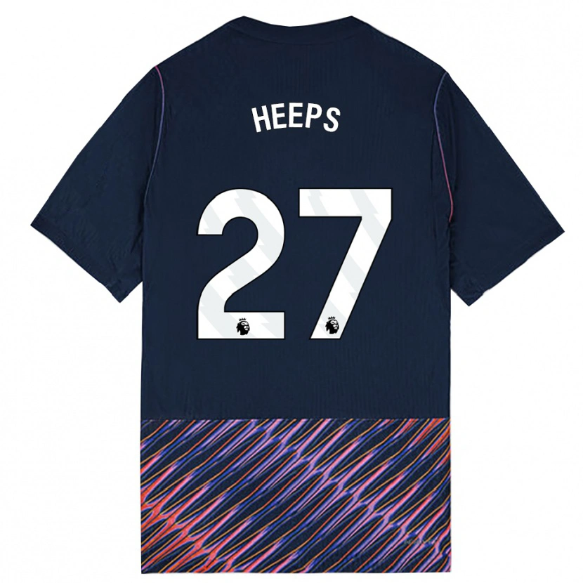 Danxen Enfant Maillot Eleanor Heeps #27 Bleu Royal Blanc Tenues Extérieur 2026/27 T-Shirt