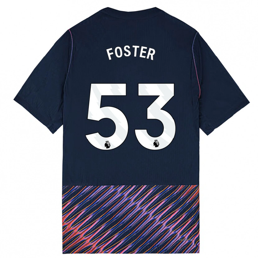 Danxen Enfant Maillot Brooklyn Lyons Foster #53 Bleu Royal Blanc Tenues Extérieur 2026/27 T-Shirt