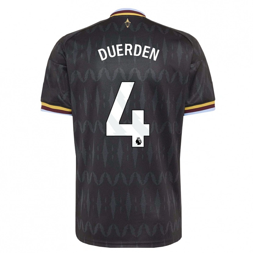 Danxen Enfant Maillot Archie Duerden #4 Cornflowerblue Noir Jaune Tenues Extérieur 2026/27 T-Shirt