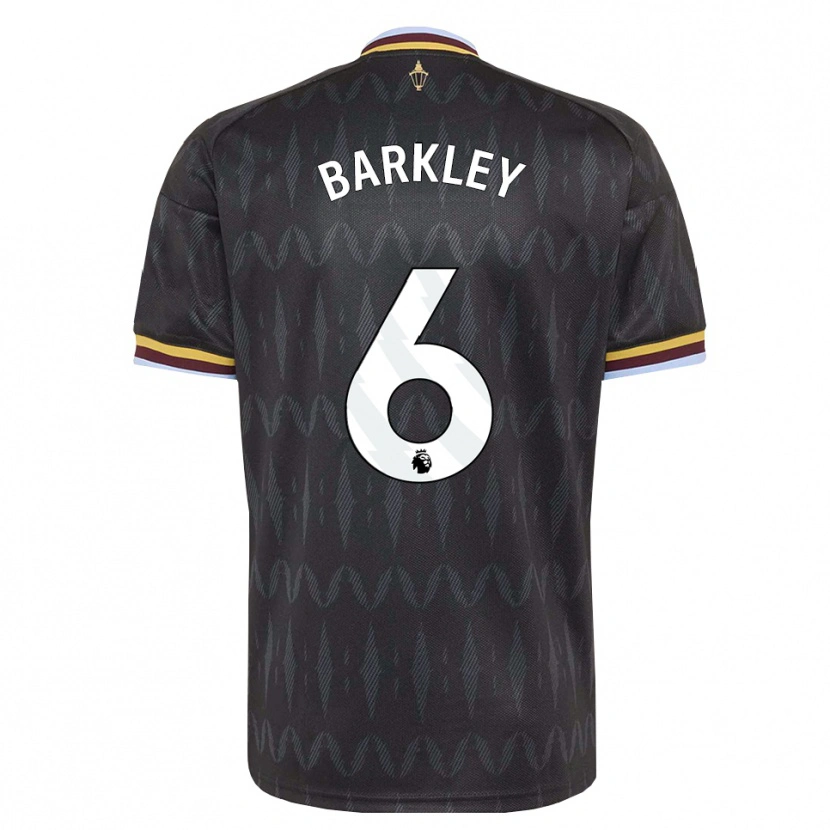 Danxen Enfant Maillot Ross Barkley #6 Cornflowerblue Noir Jaune Tenues Extérieur 2026/27 T-Shirt