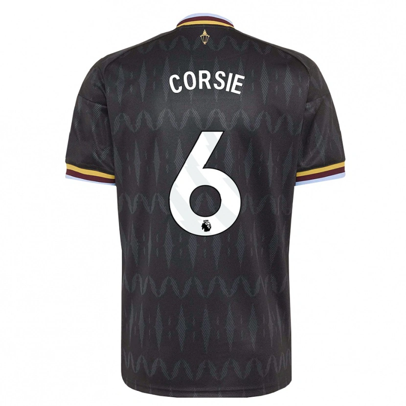 Danxen Enfant Maillot Rachel Corsie #6 Cornflowerblue Noir Jaune Tenues Extérieur 2026/27 T-Shirt