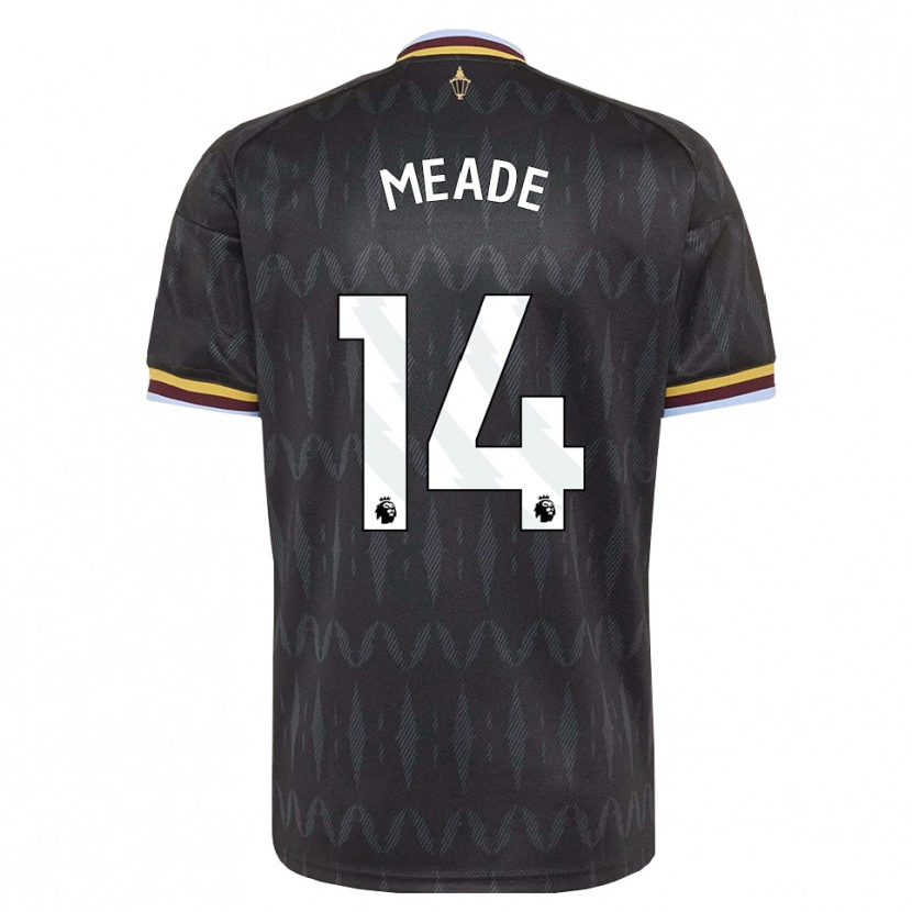 Danxen Enfant Maillot Markie Meade #14 Cornflowerblue Noir Jaune Tenues Extérieur 2026/27 T-Shirt