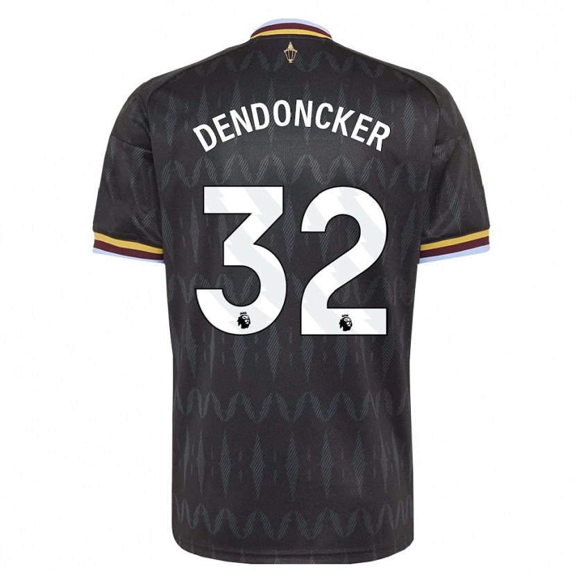Danxen Enfant Maillot Leander Dendoncker #32 Cornflowerblue Noir Jaune Tenues Extérieur 2026/27 T-Shirt