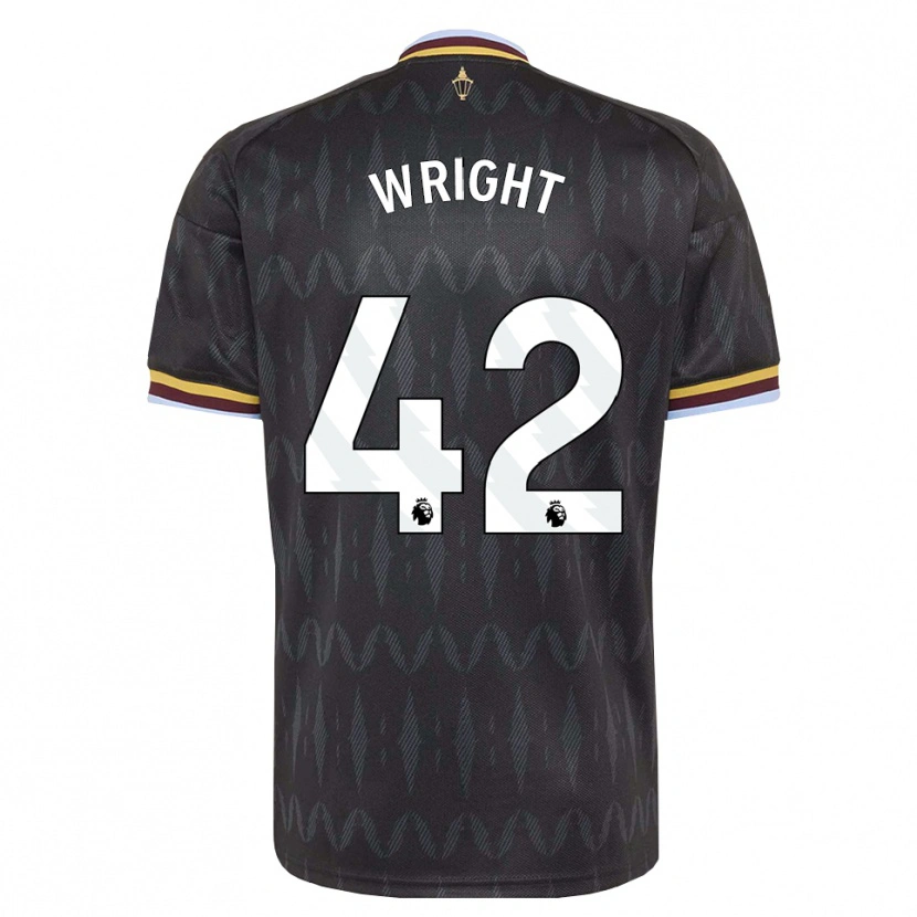 Danxen Enfant Maillot James Wright #42 Cornflowerblue Noir Jaune Tenues Extérieur 2026/27 T-Shirt