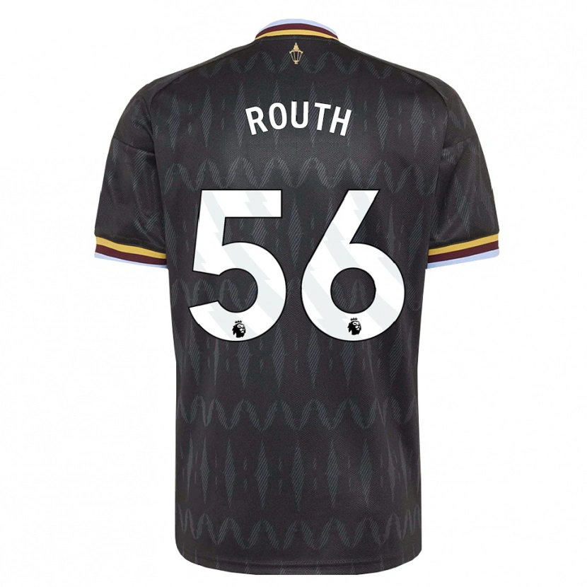 Danxen Enfant Maillot Leon Routh #56 Cornflowerblue Noir Jaune Tenues Extérieur 2026/27 T-Shirt