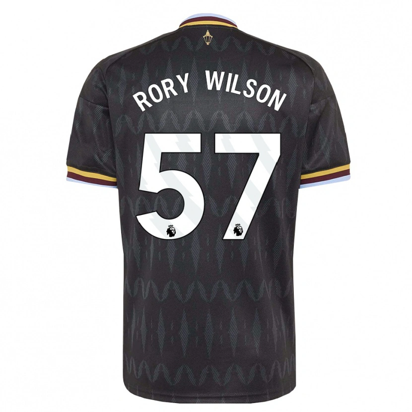 Danxen Enfant Maillot Rory Wilson #57 Cornflowerblue Noir Jaune Tenues Extérieur 2026/27 T-Shirt