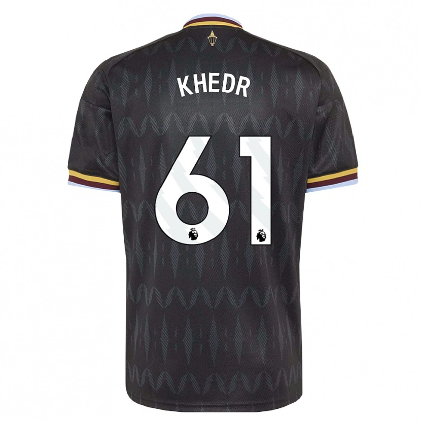 Danxen Enfant Maillot Omar Khedr #61 Cornflowerblue Noir Jaune Tenues Extérieur 2026/27 T-Shirt