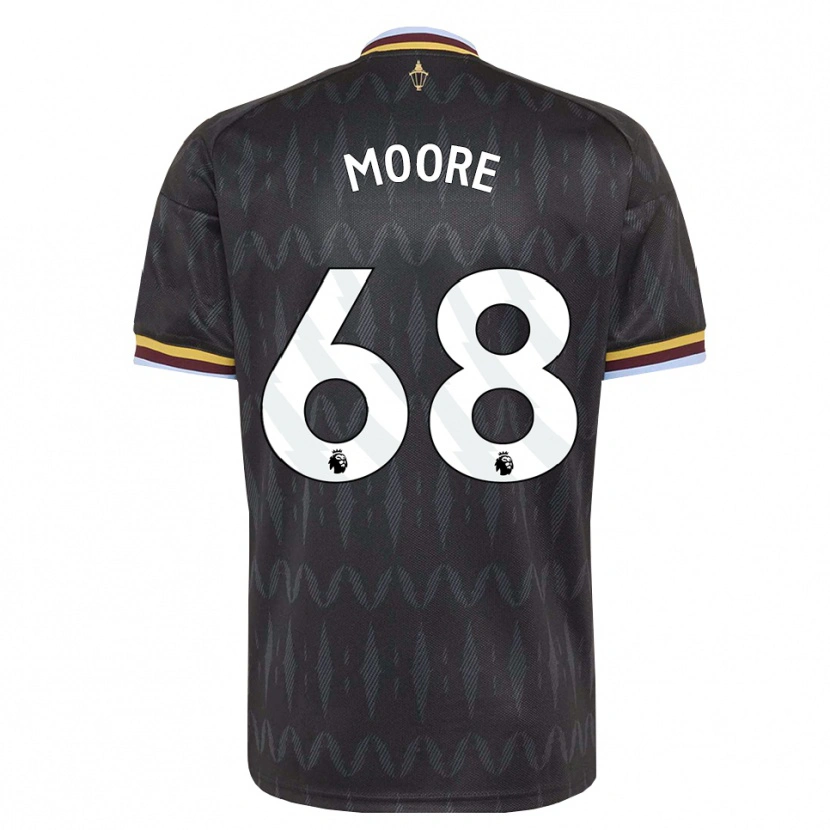 Danxen Enfant Maillot Kobei Moore #68 Cornflowerblue Noir Jaune Tenues Extérieur 2026/27 T-Shirt