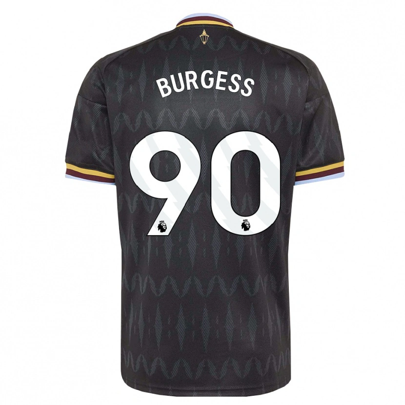 Danxen Enfant Maillot Woody Burgess #90 Cornflowerblue Noir Jaune Tenues Extérieur 2026/27 T-Shirt