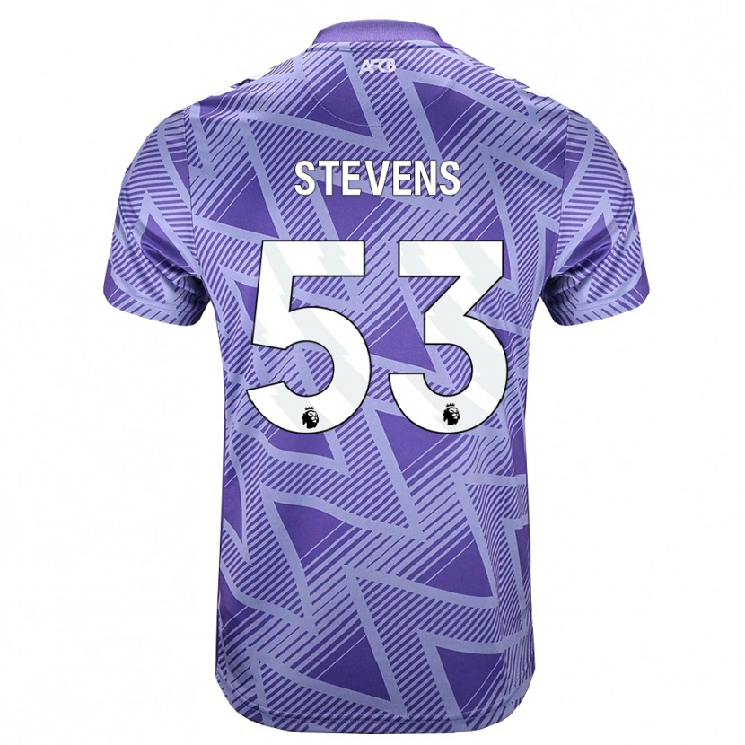 Danxen Enfant Maillot Charlie Stevens #53 Palevioletred Blanc Tenues Extérieur 2026/27 T-Shirt