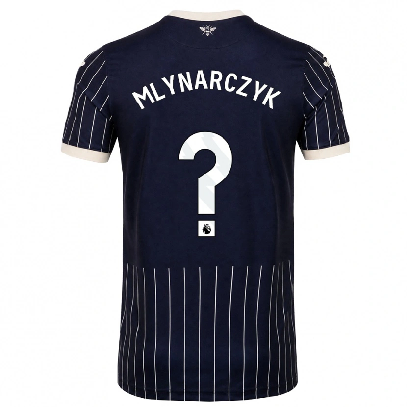 Danxen Enfant Maillot Adam Mlynarczyk #0 Noir Blanc Tenues Extérieur 2026/27 T-Shirt