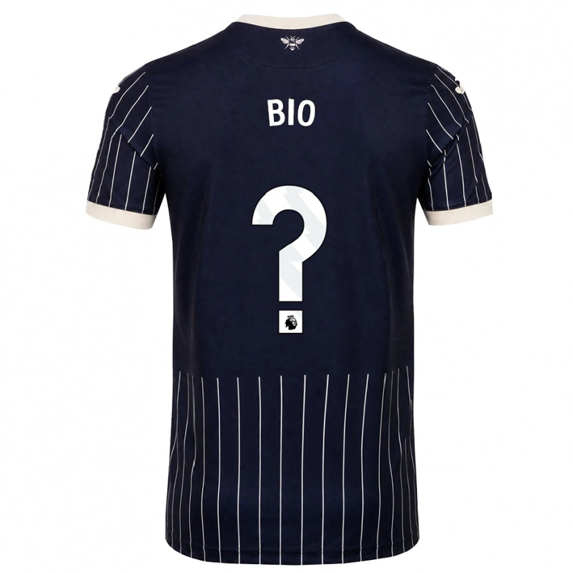 Danxen Enfant Maillot Samuel Bio #0 Noir Blanc Tenues Extérieur 2026/27 T-Shirt