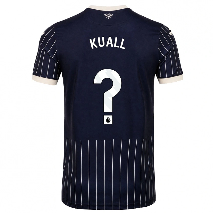 Danxen Enfant Maillot Mohtady Kuall #0 Noir Blanc Tenues Extérieur 2026/27 T-Shirt
