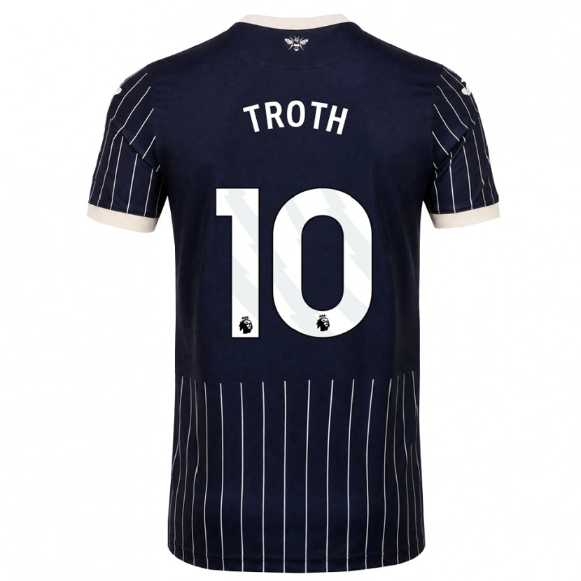 Danxen Enfant Maillot Sophie Troth #10 Noir Blanc Tenues Extérieur 2026/27 T-Shirt