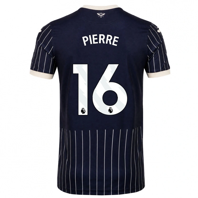 Danxen Enfant Maillot Kyrie Pierre #16 Noir Blanc Tenues Extérieur 2026/27 T-Shirt