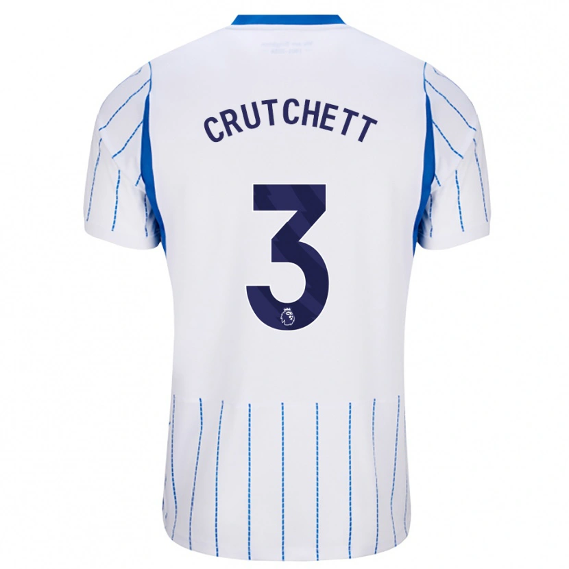 Danxen Enfant Maillot Liam Crutchett #3 Dodgerblue Blanc Tenues Extérieur 2026/27 T-Shirt