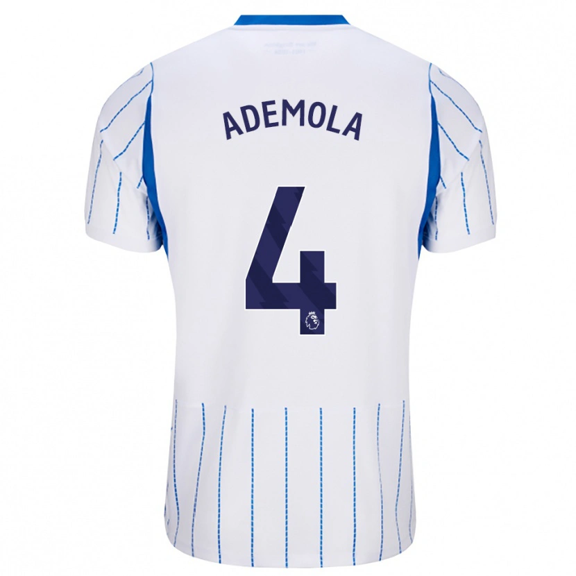Danxen Enfant Maillot Sebastian Ademola #4 Dodgerblue Blanc Tenues Extérieur 2026/27 T-Shirt